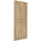 Ekena Millwork Americraft 6-Board Exterior Wood 2 Equal Panel Framed Board-n-Batten Shutters, ARW101BF621X74UNH, PR ARW101BF621X74UNH - alternate 9